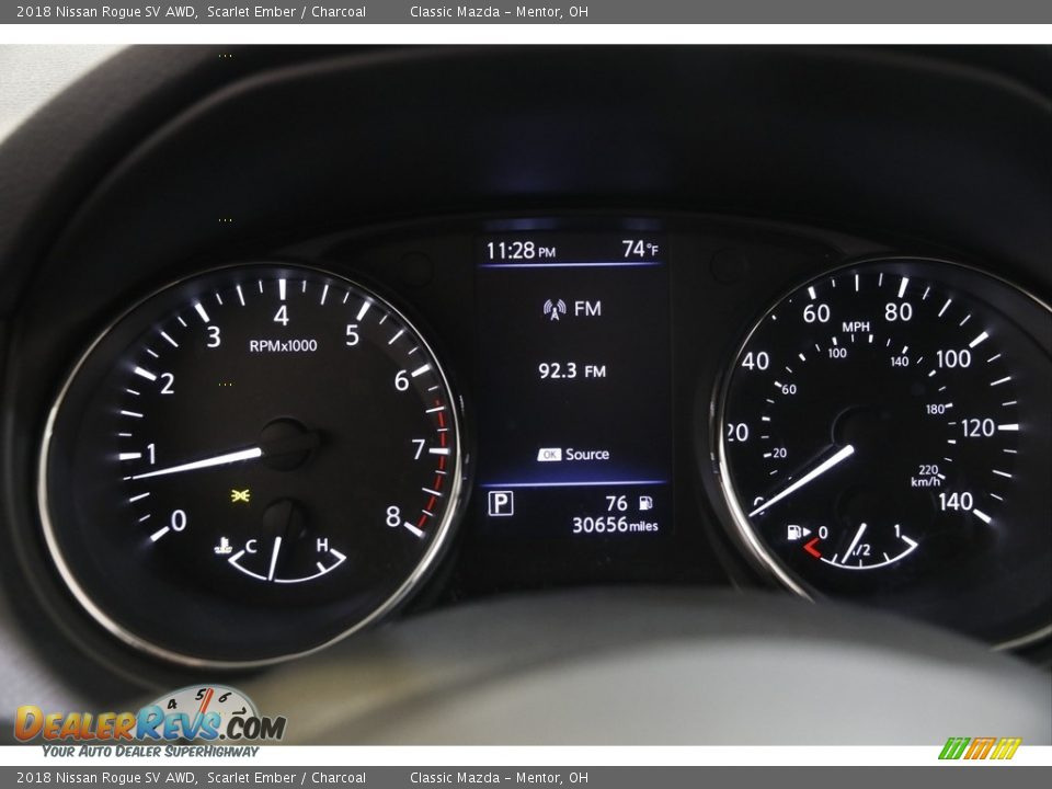 2018 Nissan Rogue SV AWD Scarlet Ember / Charcoal Photo #8