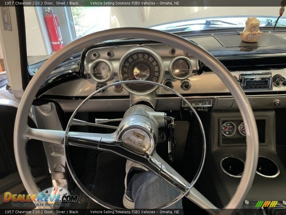 1957 Chevrolet 210 2 Door Silver / Black Photo #21