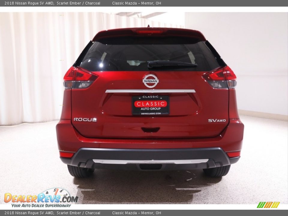 2018 Nissan Rogue SV AWD Scarlet Ember / Charcoal Photo #17