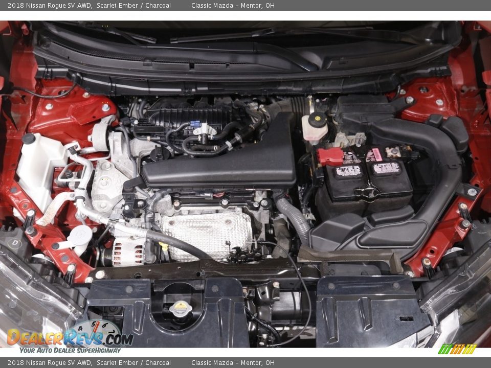 2018 Nissan Rogue SV AWD Scarlet Ember / Charcoal Photo #18