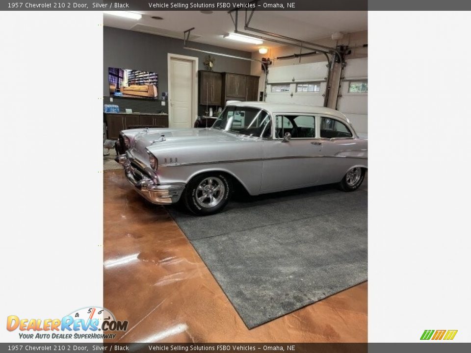 1957 Chevrolet 210 2 Door Silver / Black Photo #32