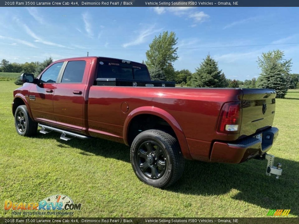 2018 Ram 3500 Laramie Crew Cab 4x4 Delmonico Red Pearl / Black Photo #13