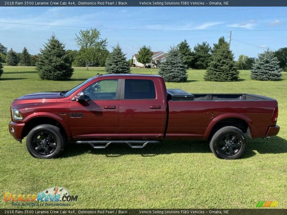 2018 Ram 3500 Laramie Crew Cab 4x4 Delmonico Red Pearl / Black Photo #14