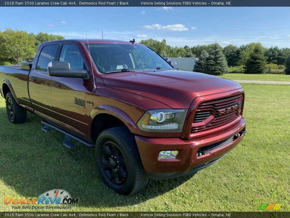 2018 Ram 3500 Laramie Crew Cab 4x4 Delmonico Red Pearl / Black Photo #17