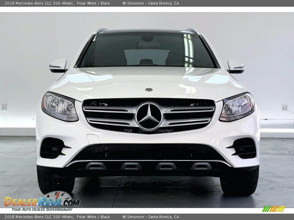 2018 Mercedes-Benz GLC 300 4Matic Polar White / Black Photo #2