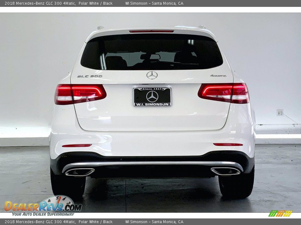 2018 Mercedes-Benz GLC 300 4Matic Polar White / Black Photo #3