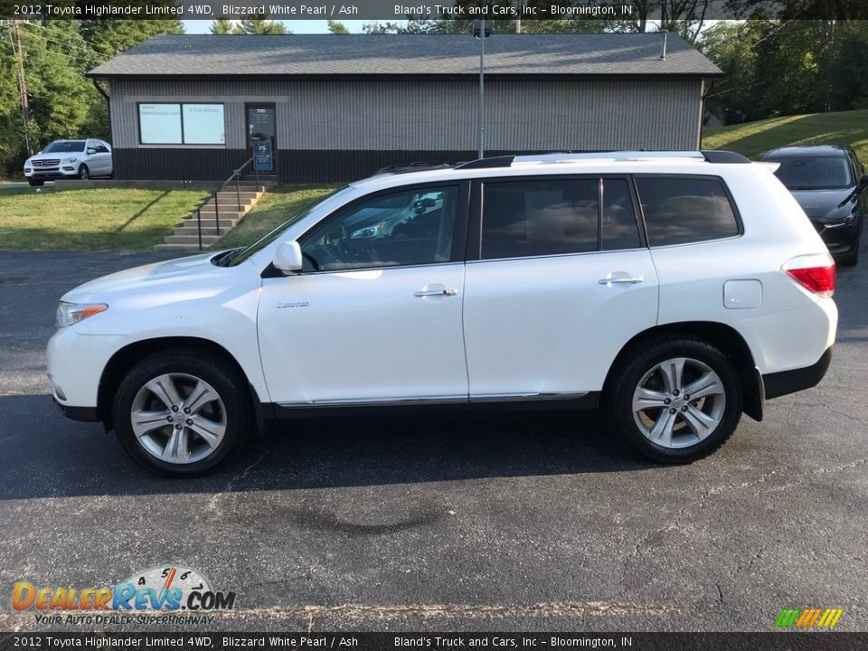 2012 Toyota Highlander Limited 4WD Blizzard White Pearl / Ash Photo #1