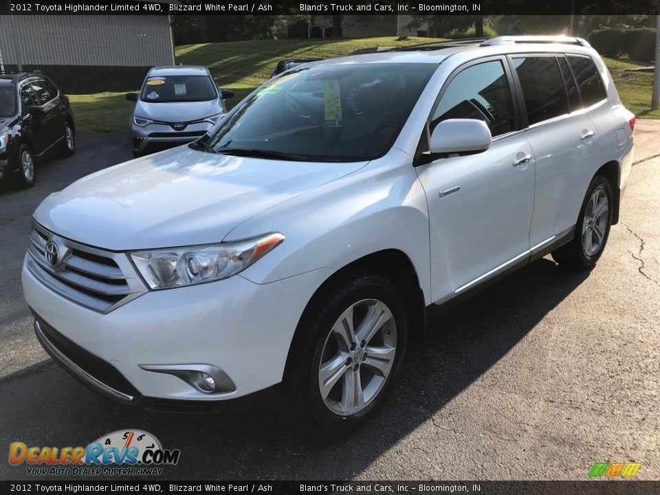 2012 Toyota Highlander Limited 4WD Blizzard White Pearl / Ash Photo #2