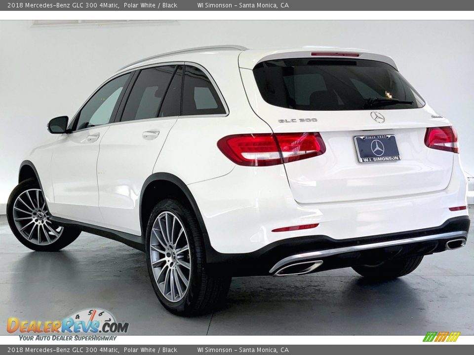 2018 Mercedes-Benz GLC 300 4Matic Polar White / Black Photo #10