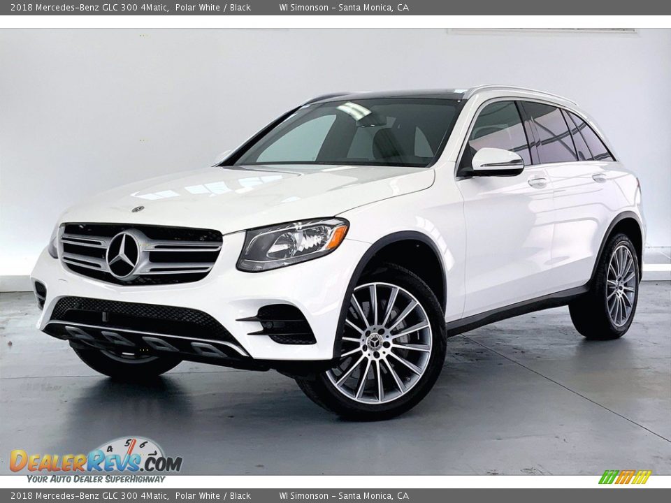 2018 Mercedes-Benz GLC 300 4Matic Polar White / Black Photo #12