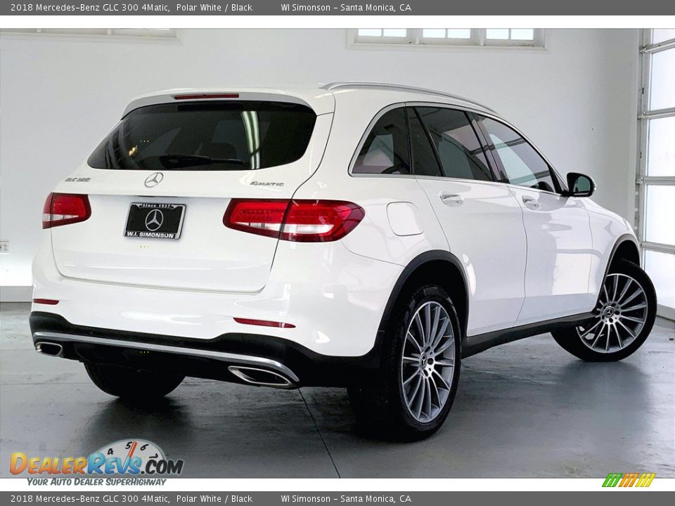 2018 Mercedes-Benz GLC 300 4Matic Polar White / Black Photo #13