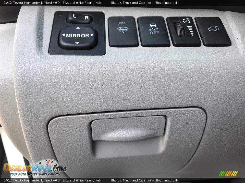 2012 Toyota Highlander Limited 4WD Blizzard White Pearl / Ash Photo #15