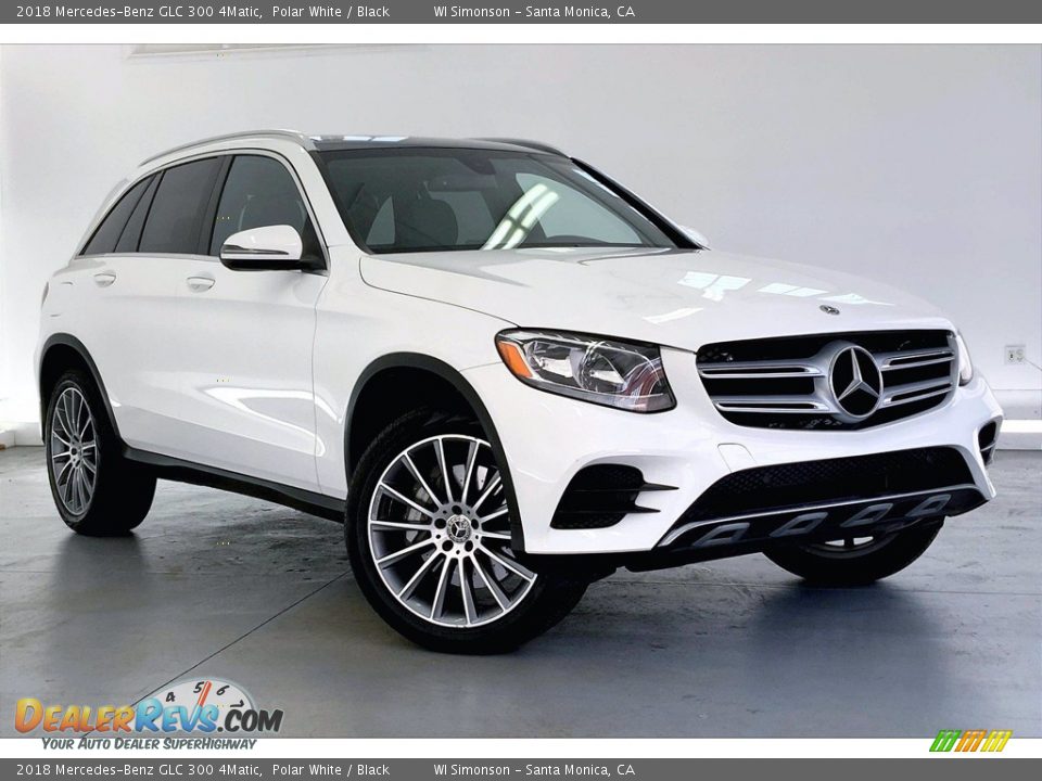 2018 Mercedes-Benz GLC 300 4Matic Polar White / Black Photo #34