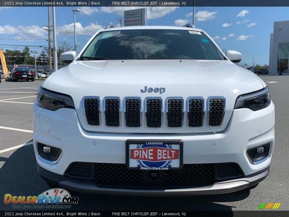 2021 Jeep Cherokee Limited 4x4 Bright White / Black Photo #3