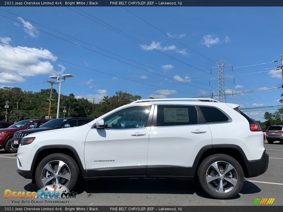 2021 Jeep Cherokee Limited 4x4 Bright White / Black Photo #4