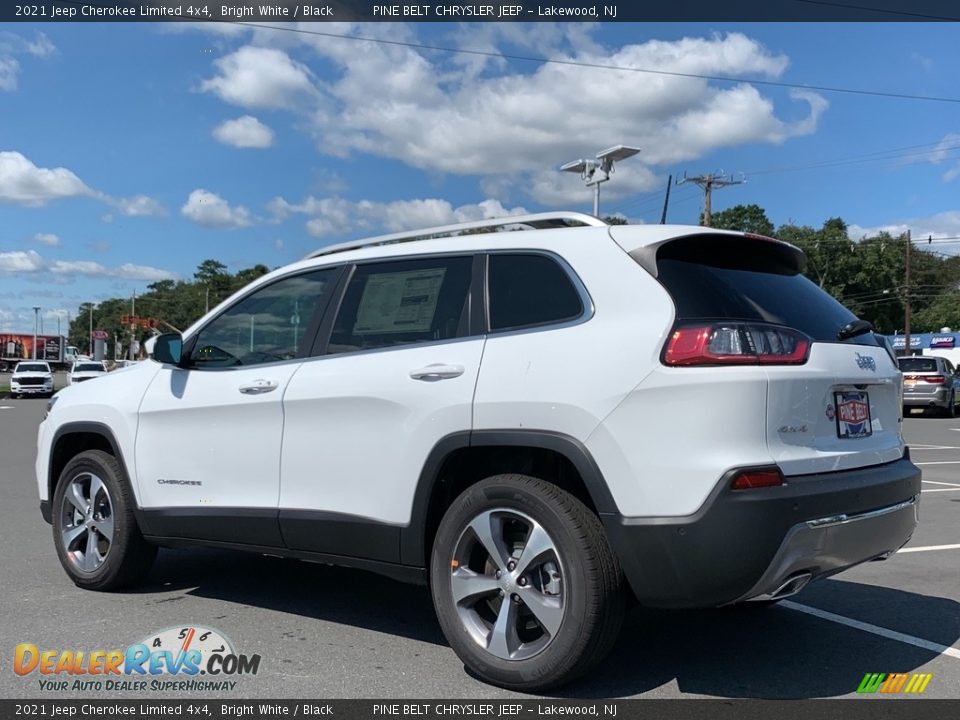 2021 Jeep Cherokee Limited 4x4 Bright White / Black Photo #6