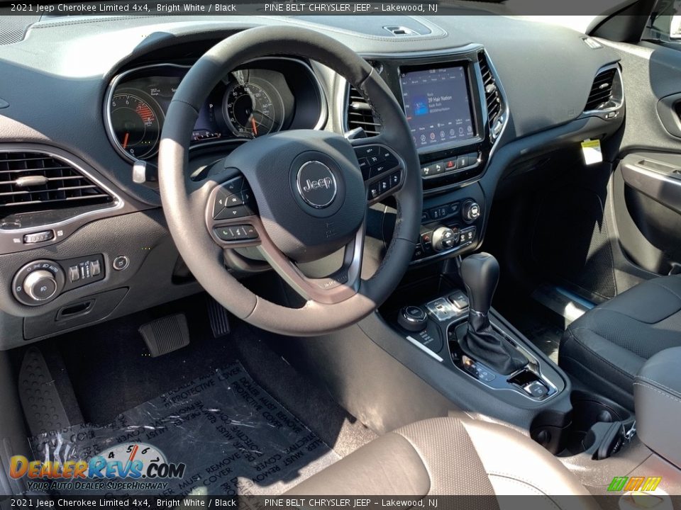 2021 Jeep Cherokee Limited 4x4 Bright White / Black Photo #13