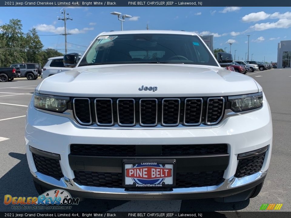 2021 Jeep Grand Cherokee L Limited 4x4 Bright White / Black Photo #3