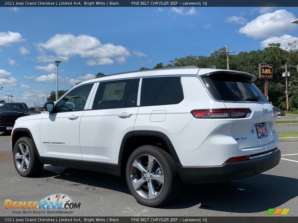2021 Jeep Grand Cherokee L Limited 4x4 Bright White / Black Photo #6