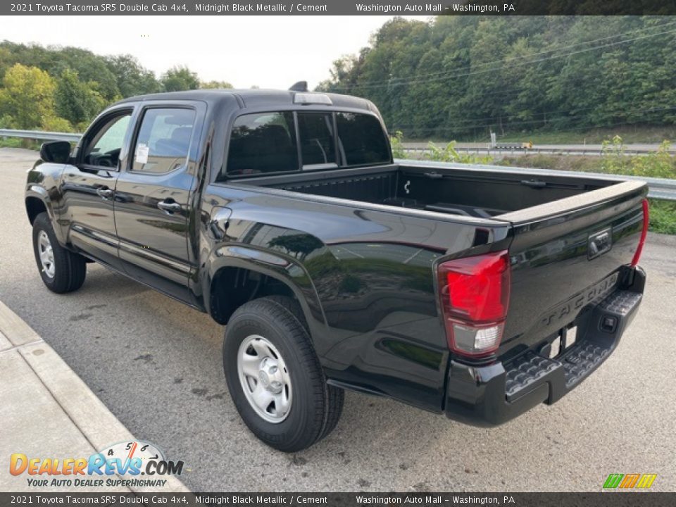 2021 Toyota Tacoma SR5 Double Cab 4x4 Midnight Black Metallic / Cement Photo #2