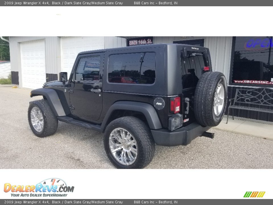 2009 Jeep Wrangler X 4x4 Black / Dark Slate Gray/Medium Slate Gray Photo #3