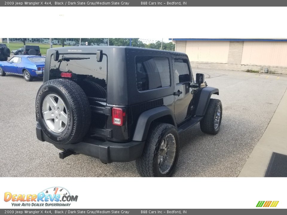 2009 Jeep Wrangler X 4x4 Black / Dark Slate Gray/Medium Slate Gray Photo #5