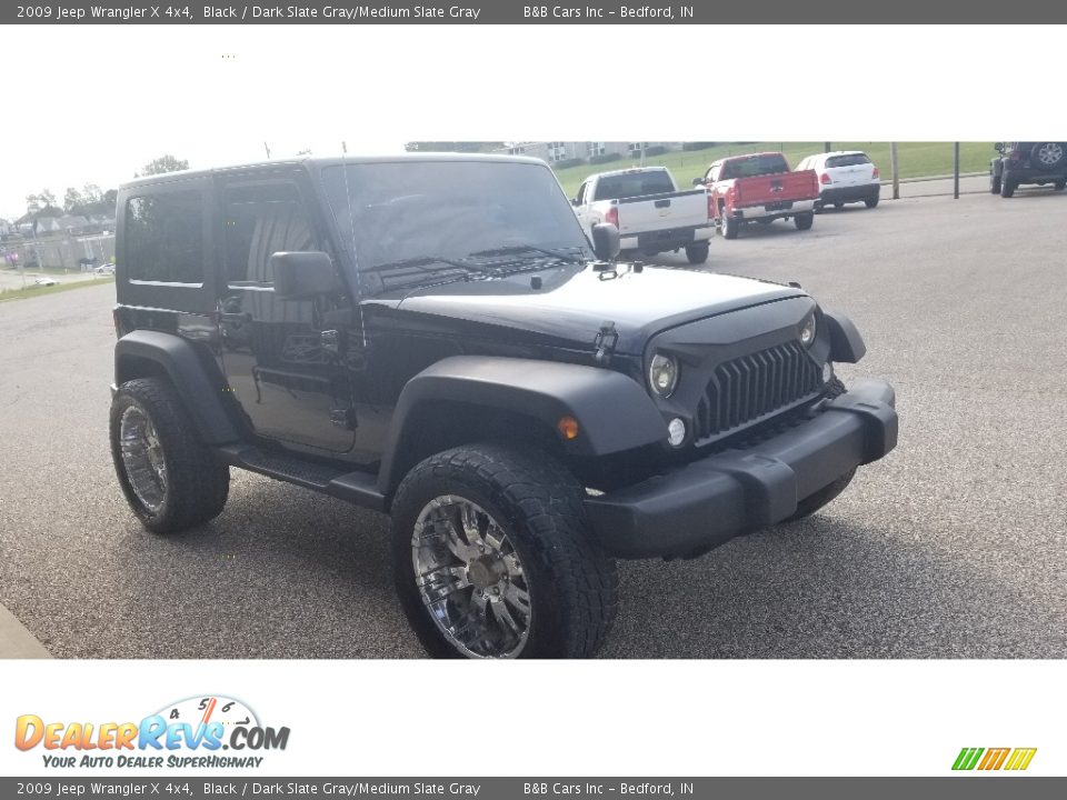 2009 Jeep Wrangler X 4x4 Black / Dark Slate Gray/Medium Slate Gray Photo #6