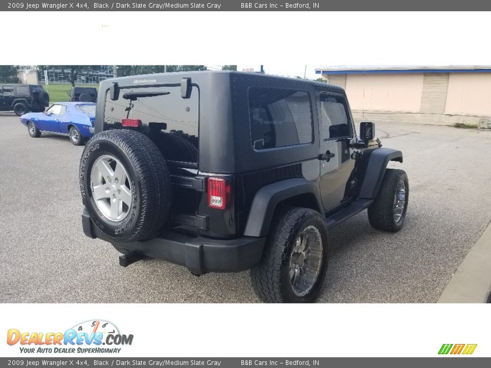 2009 Jeep Wrangler X 4x4 Black / Dark Slate Gray/Medium Slate Gray Photo #13