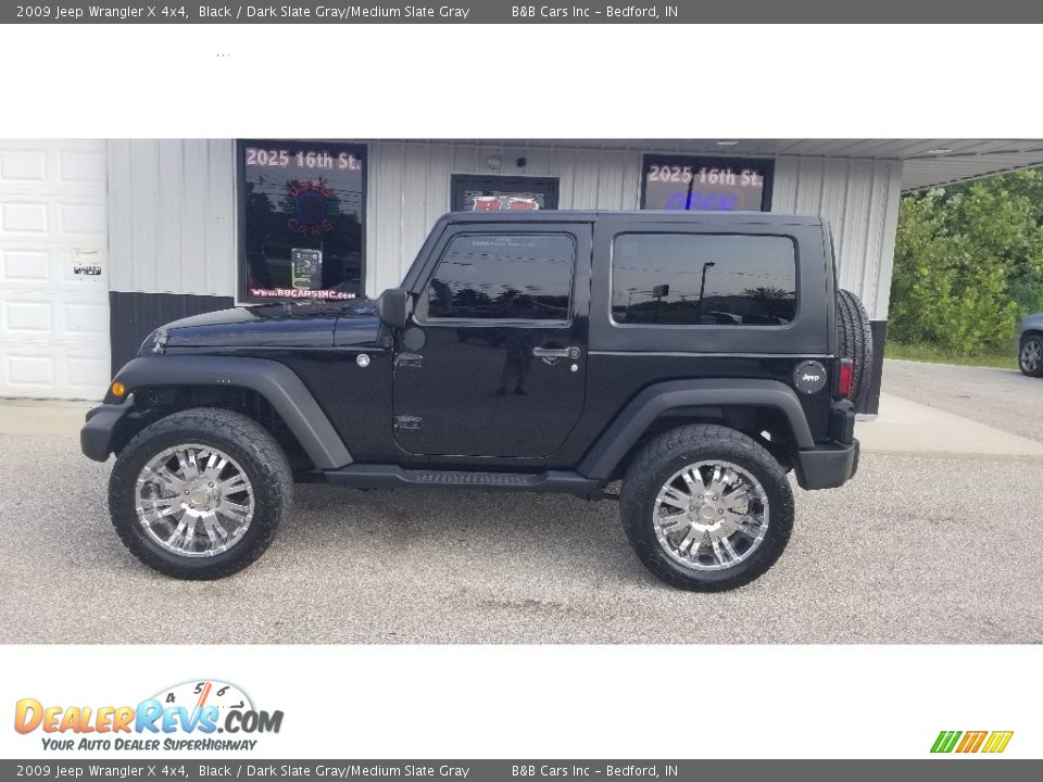 2009 Jeep Wrangler X 4x4 Black / Dark Slate Gray/Medium Slate Gray Photo #19