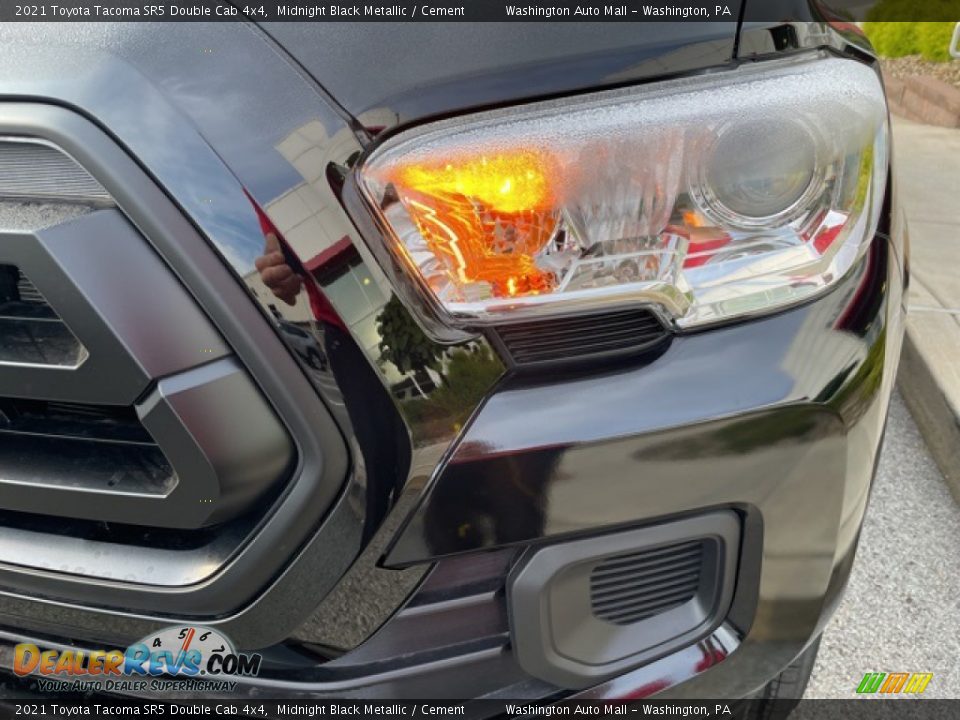 2021 Toyota Tacoma SR5 Double Cab 4x4 Midnight Black Metallic / Cement Photo #22