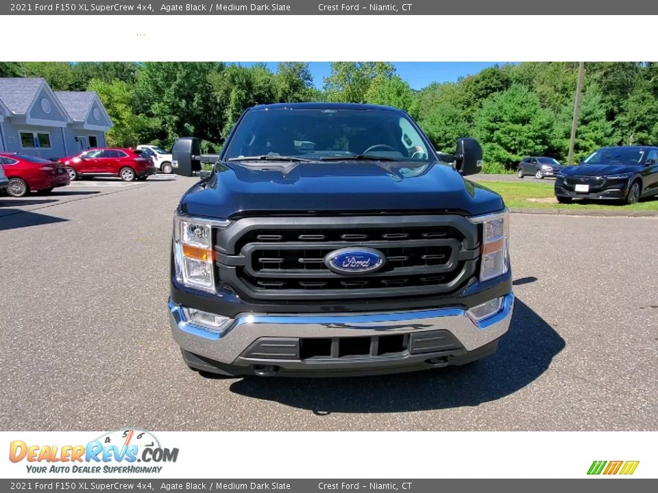 2021 Ford F150 XL SuperCrew 4x4 Agate Black / Medium Dark Slate Photo #2