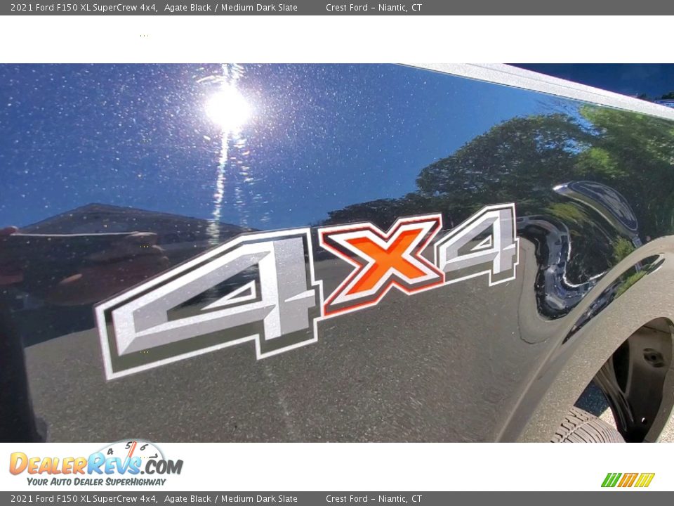 2021 Ford F150 XL SuperCrew 4x4 Agate Black / Medium Dark Slate Photo #9
