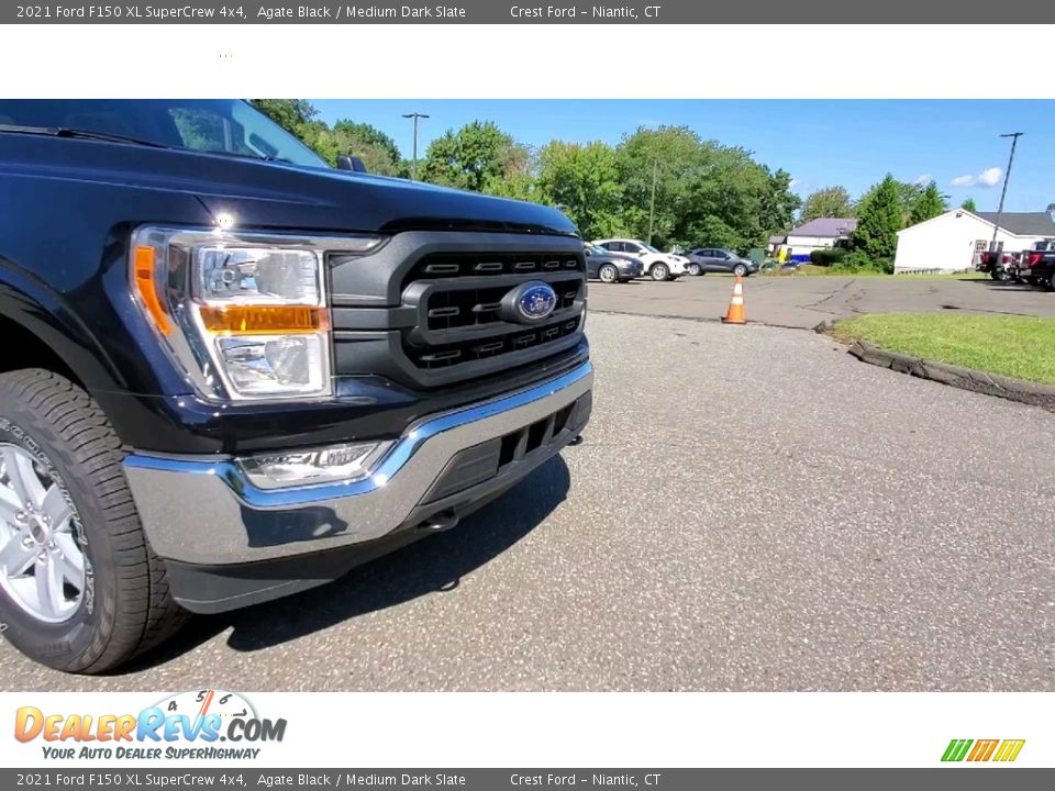 2021 Ford F150 XL SuperCrew 4x4 Agate Black / Medium Dark Slate Photo #29