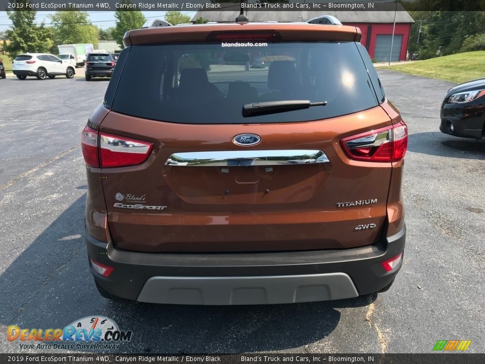 2019 Ford EcoSport Titanium 4WD Canyon Ridge Metallic / Ebony Black Photo #7