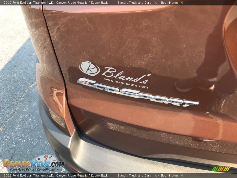 2019 Ford EcoSport Titanium 4WD Canyon Ridge Metallic / Ebony Black Photo #9