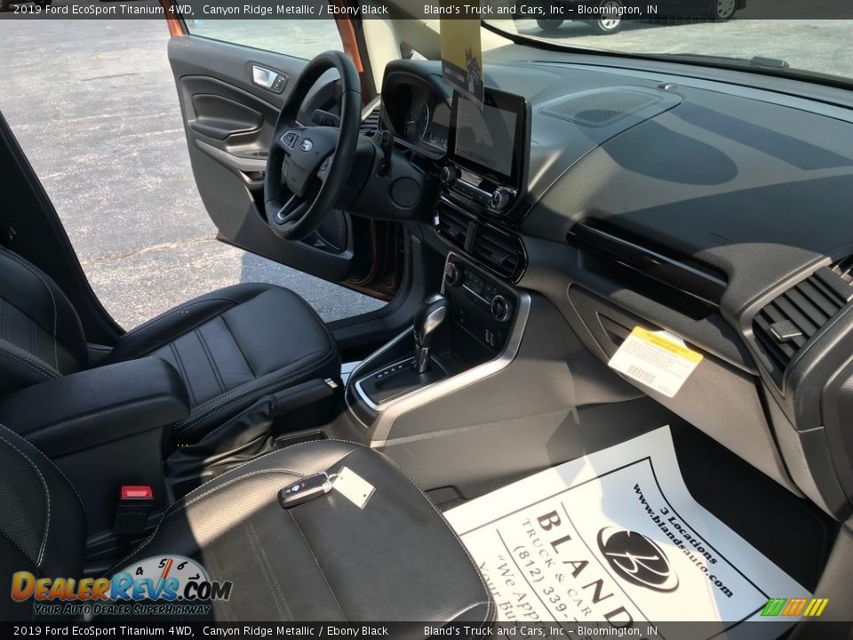 2019 Ford EcoSport Titanium 4WD Canyon Ridge Metallic / Ebony Black Photo #36