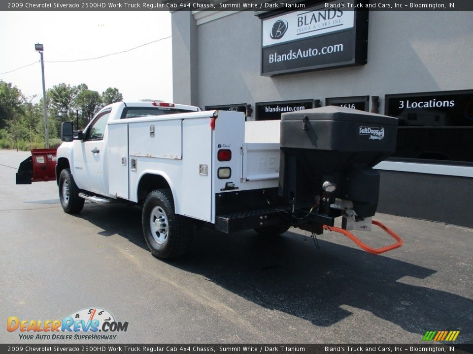 2009 Chevrolet Silverado 2500HD Work Truck Regular Cab 4x4 Chassis Summit White / Dark Titanium Photo #3