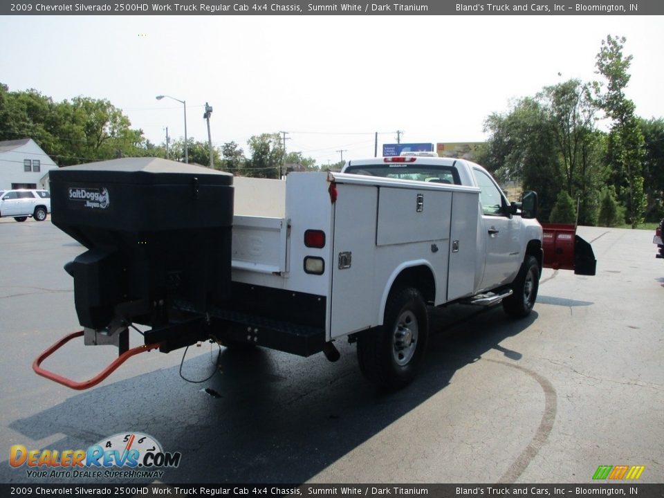 2009 Chevrolet Silverado 2500HD Work Truck Regular Cab 4x4 Chassis Summit White / Dark Titanium Photo #4