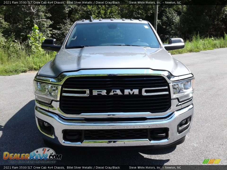 2021 Ram 3500 SLT Crew Cab 4x4 Chassis Billet Silver Metallic / Diesel Gray/Black Photo #3