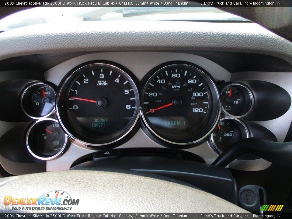 2009 Chevrolet Silverado 2500HD Work Truck Regular Cab 4x4 Chassis Summit White / Dark Titanium Photo #8