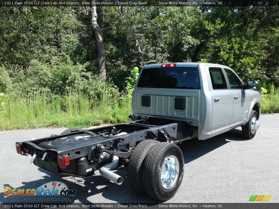 2021 Ram 3500 SLT Crew Cab 4x4 Chassis Billet Silver Metallic / Diesel Gray/Black Photo #6