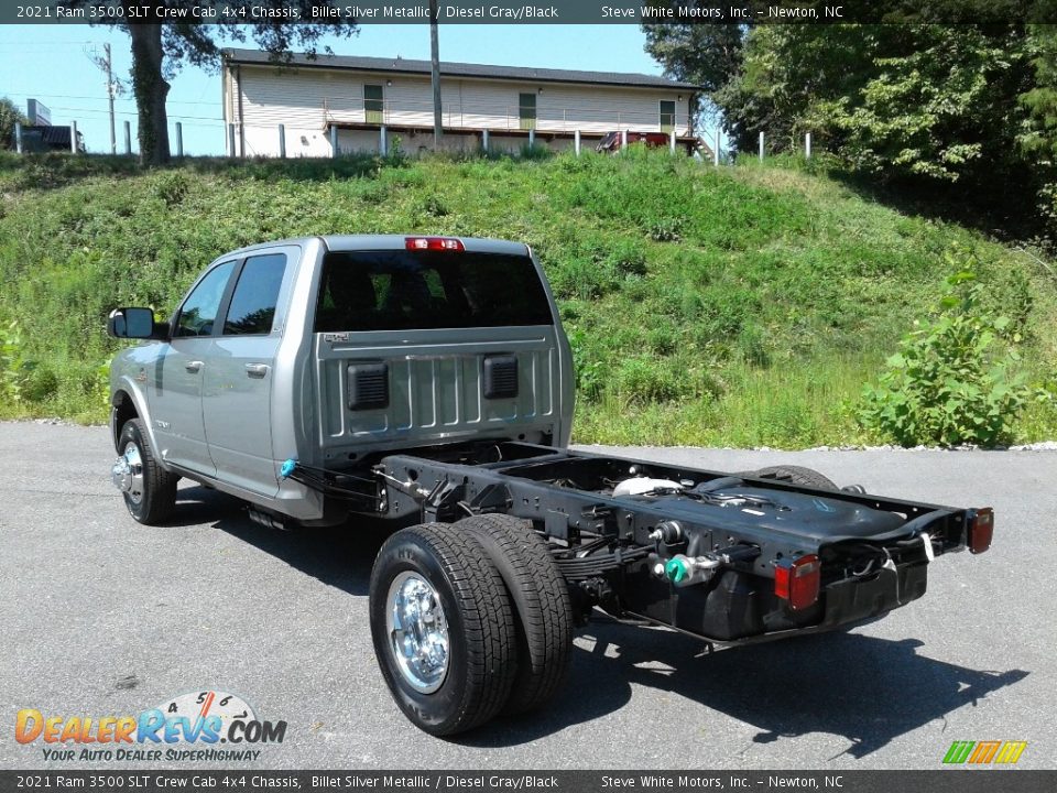 2021 Ram 3500 SLT Crew Cab 4x4 Chassis Billet Silver Metallic / Diesel Gray/Black Photo #8