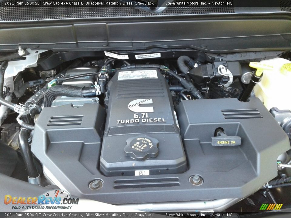 2021 Ram 3500 SLT Crew Cab 4x4 Chassis Billet Silver Metallic / Diesel Gray/Black Photo #9