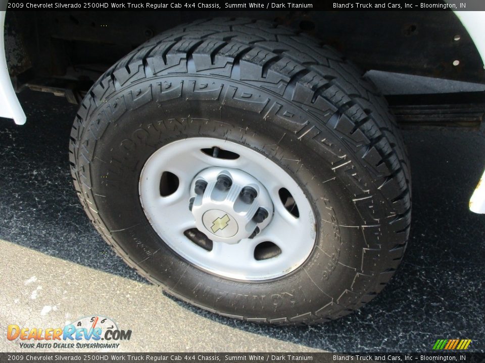2009 Chevrolet Silverado 2500HD Work Truck Regular Cab 4x4 Chassis Summit White / Dark Titanium Photo #22
