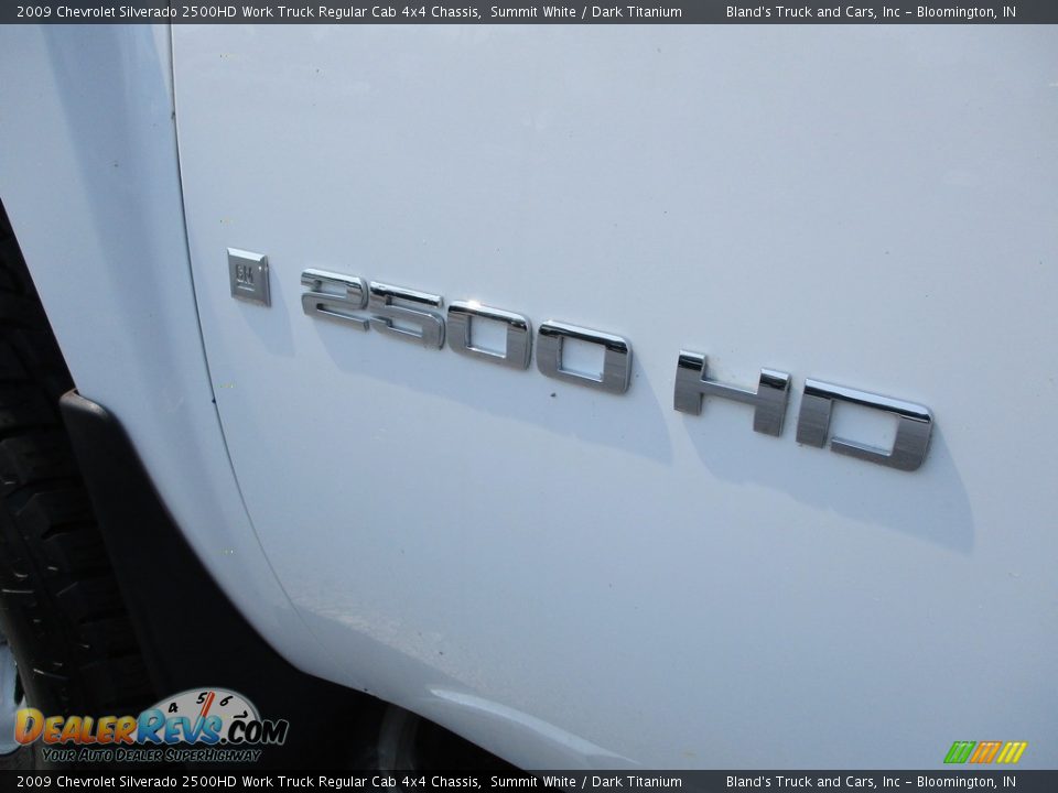 2009 Chevrolet Silverado 2500HD Work Truck Regular Cab 4x4 Chassis Summit White / Dark Titanium Photo #23