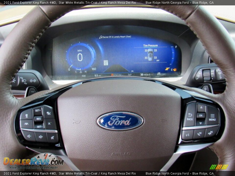 2021 Ford Explorer King Ranch 4WD Steering Wheel Photo #17