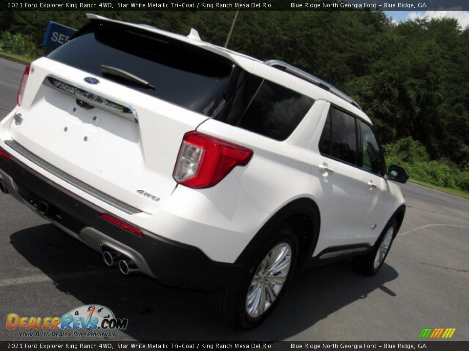 2021 Ford Explorer King Ranch 4WD Star White Metallic Tri-Coat / King Ranch Mesa Del Rio Photo #28