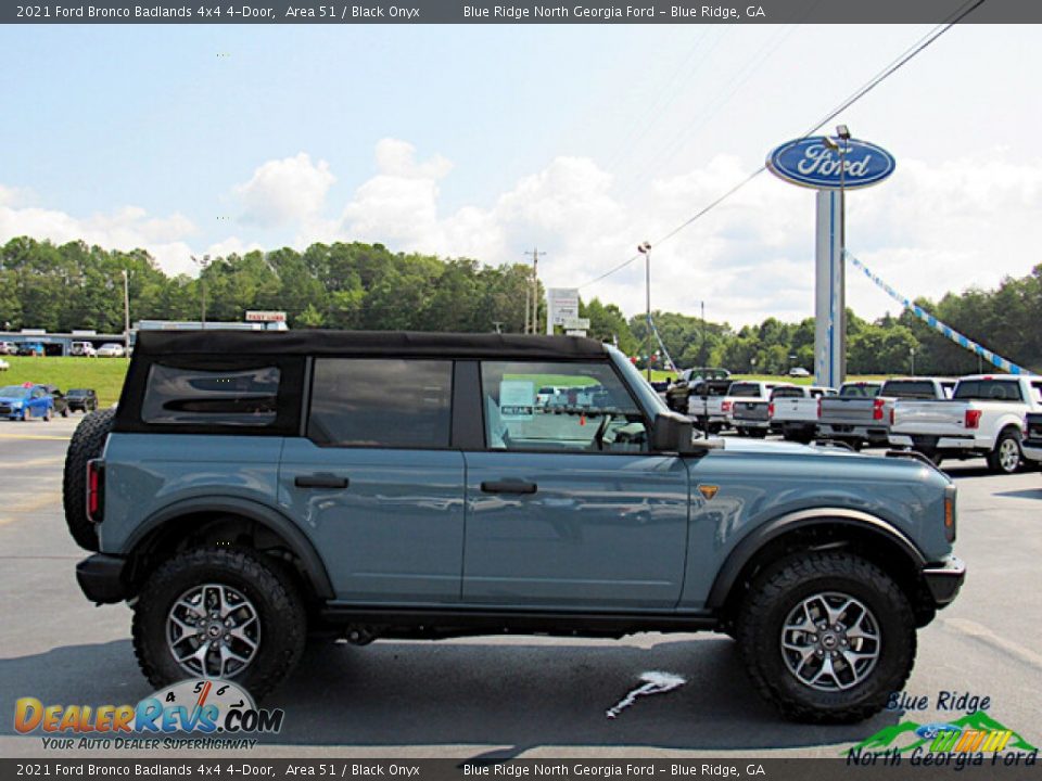 2021 Ford Bronco Badlands 4x4 4-Door Area 51 / Black Onyx Photo #6