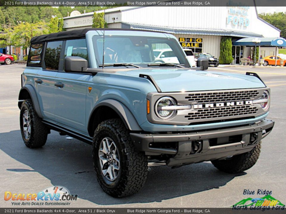 2021 Ford Bronco Badlands 4x4 4-Door Area 51 / Black Onyx Photo #7