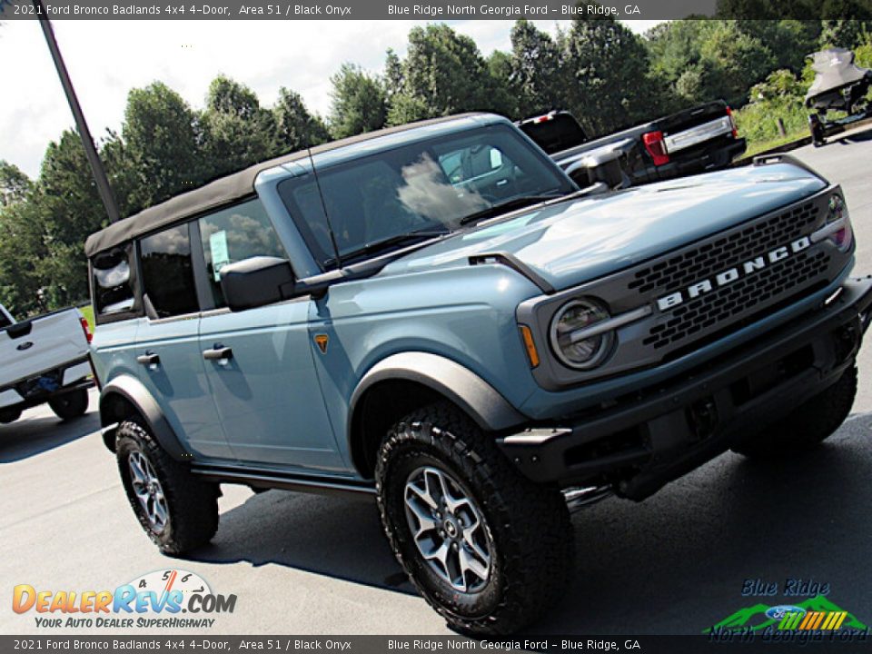 2021 Ford Bronco Badlands 4x4 4-Door Area 51 / Black Onyx Photo #27